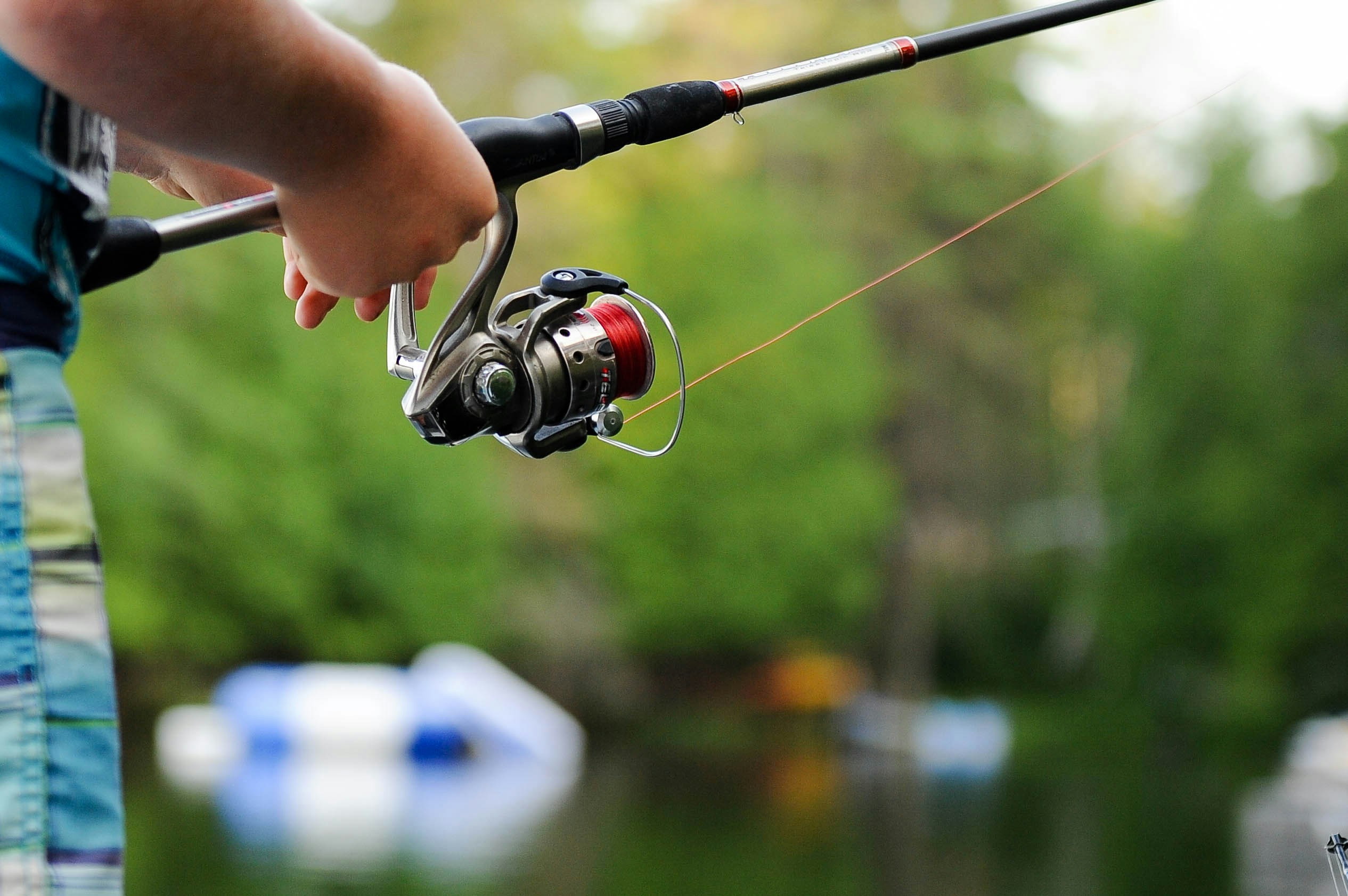 Fishing at Bois d’Arc Lake