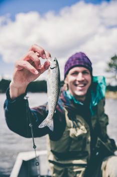 Fishing at Lake Tillery in North Carolina