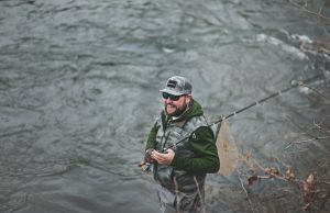 Fishing in Anchor Reservoir Wyoming