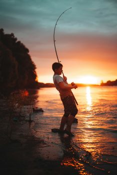 Fishing near Laramie Wyoming